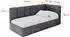 ALTDECOR DEXY Jugendbett mit Bettkasten und Matratze, 80x200cm, dunkelgrau (800001942256)
