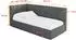ALTDECOR SOVY Jugendbett mit Bettkasten 90x200 dunkelgrau, Cord (800001939327)