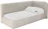 ALTDECOR Aury Jugendbett mit Bettkasten und Lattenrost, beige, 80x200cm