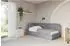ALTDECOR Jovy Jugendbett mit Bettkasten und Lattenrost, 80x200cm, grau (800001942511)