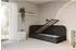 ALTDECOR Jovy Jugendbett mit Bettkasten, Polster, schwarz, 80x200cm (800001942036)