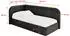 ALTDECOR Jovy Jugendbett mit Bettkasten, Polster, schwarz, 80x200cm (800001942036)