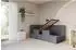 ALTDECOR KIVY Jugendbett mit Bettkasten, Polsterbett 80x200cm, dunkelgrau (800001932041)