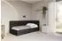 ALTDECOR BEMY Jugendbett mit Bettkasten und Lattenrost, 100x200cm, schwarz (800001941494)