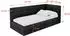 ALTDECOR BEMY Jugendbett mit Bettkasten und Lattenrost, 100x200cm, schwarz (800001941494)