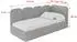 ALTDECOR Vely Jugendbett mit Bettkasten, Polster, grau, 80x200cm (800001941884)