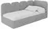 ALTDECOR Vely Jugendbett mit Bettkasten, Polster, grau, 80x200cm (800001941884)