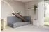 ALTDECOR BEMY Jugendbett mit Bettkasten und Matratze, 100x200cm, grau (800001942155)