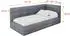 ALTDECOR BEMY Jugendbett mit Bettkasten und Matratze, 100x200cm, grau (800001942155)