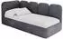 ALTDECOR Vely Jugendbett mit Bettkasten, Polsterbett, dunkelgrau, 100x200cm (800001942500)