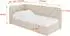 ALTDECOR FIKY Jugendbett mit Bettkasten und Lattenrost, 100x200cm, beige (FIKY)