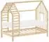 ML-Design Hausbett mit Dach, Kiefernholz, 80x160cm, natur (490019849)
