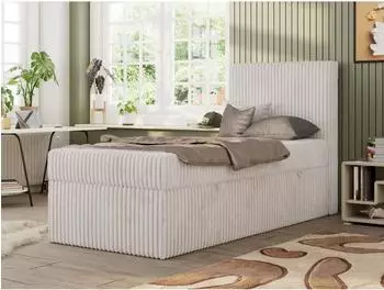 MKS TILIO Jugendbett 90x200 mit Stauraum, Cordstoff (800001298923)