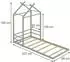 VitaliSpa Roofy Hausbett greige 90x200cm (61336)