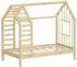 ML-Design Hausbett mit Dach und Fenster, Kiefernholz, 70x140cm