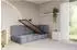 ALTDECOR AVRY Jugendbett mit Bettkasten und Lattenrost, 90x200cm, grau (800001941743)