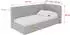 ALTDECOR AURY Jugendbett mit Bettkasten 100x200cm, grau (800001942023)
