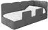 ALTDECOR KIVY Jugendbett mit Bettkasten 80x200 dunkelgrau, Cord (800001931832)