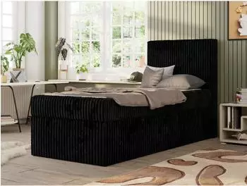 MKS Meble TILIO Jugendbett mit Stauraum, Cordstoff, 90x200cm (800001298905)