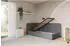 ALTDECOR Fiky Jugendbett mit Bettkasten 90x200cm, dunkelgrau (800001941758)