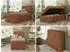 MKS TILIO Jugendbett 90x200 mit Stauraum, Cordstoff, orange (800001298870)