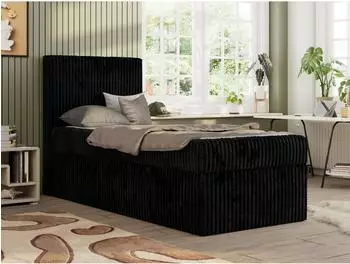 MKS TILIO Jugendbett 90x200 mit Stauraum, Cordstoff (800001298872)