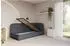 ALTDECOR ELRY Jugendbett mit Bettkasten 90x200cm, dunkelgrau (800001941800)