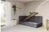 ALTDECOR MULY Jugendbett mit Bettkasten, 80x200cm, dunkelgrau (800001939508)