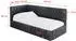 ALTDECOR MULY Jugendbett mit Bettkasten, 80x200cm, dunkelgrau (800001939508)