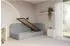 ALTDECOR Jovy Jugendbett mit Bettkasten und Matratze, 100x200cm, grau (800001941976)