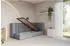 ALTDECOR Hugy Jugendbett mit Bettkasten, Velours, grau, 80x200cm (800001941488)