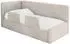 ALTDECOR NORY Jugendbett mit Bettkasten, 90x200cm, beige, Velours (800001939559)