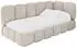 ALTDECOR AVRY Jugendbett mit Bettkasten 80x200cm, beige (800001942834)