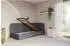 ALTDECOR FIKY Jugendbett mit Bettkasten 80x200cm, dunkelgrau (800001942326)