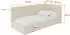 ALTDECOR Aury Jugendbett mit Bettkasten und Matratze, 90x200cm, beige (Poso 105)