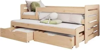 Mirjan24 Tomas II Jugendbett mit 2 Schubladen, Kiefer, 80x180cm (800001997199)