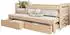 Mirjan24 Tomas II Jugendbett mit 2 Schubladen, Kiefer, 80x180cm (800001997199)