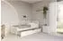 ALTDECOR Alvy Jugendbett mit Bettkasten, Polster, beige, 100x200cm (800001941007)