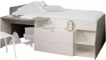 Parisot Milky 90x200cm weiß/eiche