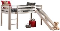Vipack Hochbett "Pino, inkl. Rolllattenrost, Leiter, Rutsche und Absturzschutz"...