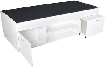 FMD Bett Carlo 90x200cm wei&szlig;