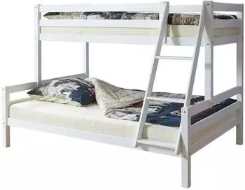 Ticaa Etagenbett Maxim 90x200cm weiß