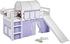 Lilokids Spielbett JELLE mit Rutsche und Vorhang