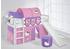 Lilokids Spielbett JELLE mit Rutsche und Vorhang