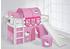 Lilokids Spielbett JELLE mit Rutsche und Vorhang
