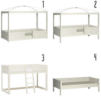 Lifetime Kidsrooms 4 in 1 whitewash (49611-01w)