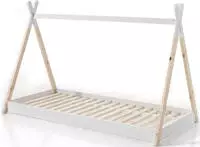 Vipack Kinderbett "Tipi, mit Querstange in Zelt-Optik, Kiefer massiv" inkl.
