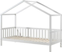 Vipack Hausbett "Dallas, mit Dachaufbau, Kiefer massiv, stabil gebaut" B/H/T ca.
