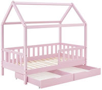 Kinderbett Marli 80 X 160 Cm Mit Bettkasten 2-teilig, Rausfallschutz, Lattenrost &