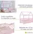 Juskys Marli 80x160cm mit Lattenrost und Bettkasten rosa